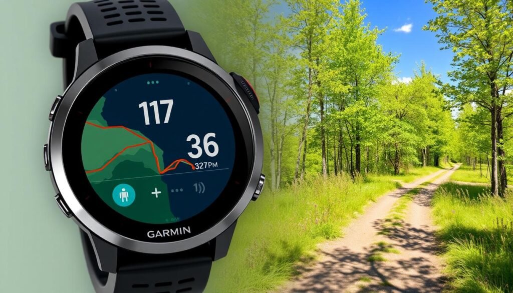 monitoramento de saúde e GPS Garmin